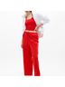 Athleta 100% Linen Red Casual Pants Size L (petite) - photo 3