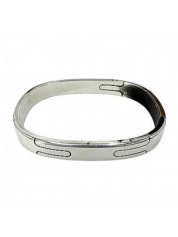 Hermès Hermes Bangle Men's Hercules Bracelet Accessory Small Item HERMES Sterling Silver 925 Bronze Approx. 50.2g (view 1)