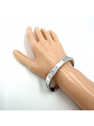 Hermès Hermes Bangle Men's Hercules Bracelet Accessory Small Item HERMES Sterling Silver 925 Bronze Approx. 50.2g (view 2)