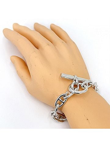Hermès Hermes Chaine d'Ancre GM bracelet for men, 16 links, sterling silver (925), approximately 73.8g. (view 2)