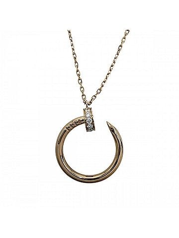 Cartier Cartier Juste un Clou Pendant Necklace for Women, Adjustable, Nail Design, 18K Pink Gold (Au750), Diamond, Approx. 5.5g (view 2)