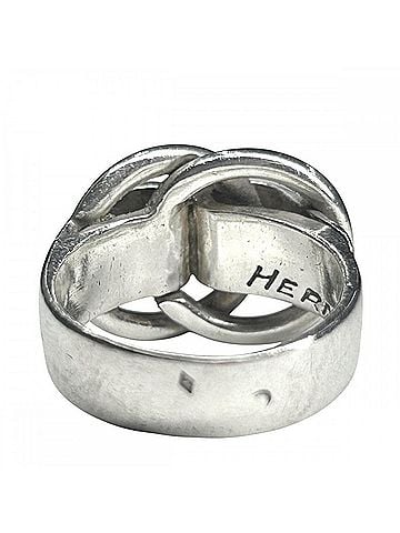 Hermès Hermes Women's Ring, Deux Ano Accessory, Jewelry, HERMES, Sterling Silver 925, Approx. 6.0g (view 2)