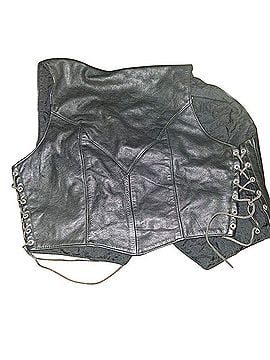 Leather Village Vest (view 2)