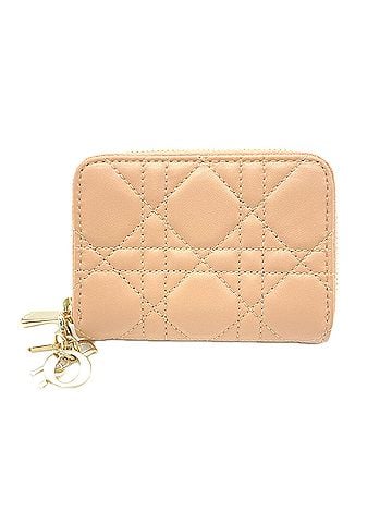 Christian Dior Christian Dior Cannage Lambskin Lady Scarlet Wallet S6035ONMJ - Wallet/Coin Case, Pink Beige Lambskin, Women's (view 1)