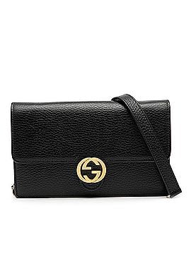 Gucci Dollar Calfskin Interlocking G Wallet on Chain (view 1)