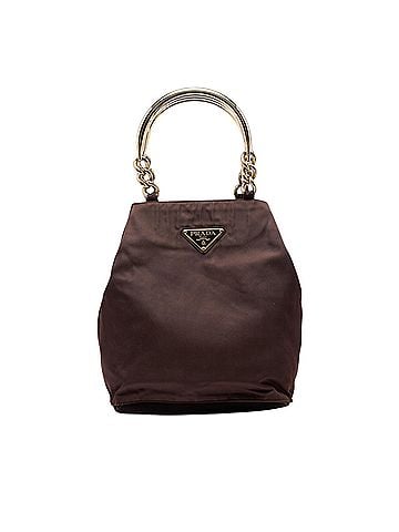 Prada Tessuto Metal Handle Bag (view 1)