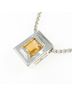 Hermès 100% Sterling Silver Silver Toned Hermes Citrine Necklace One size - photo 3