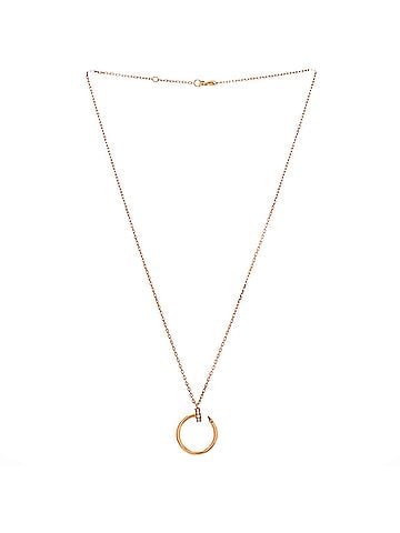 Cartier Juste un Clou Pendant Necklace 18K Rose Gold with Diamonds (view 2)