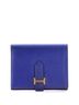 Hermès 100% Leather Blue Bearn Wallet Epsom Compact One size - photo 1