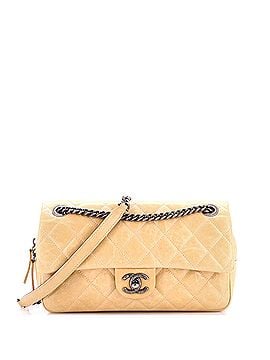 Chanel Duo Color Flap Bag Quilted Glazed Calfskin Medium (view 1)