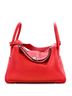 Hermès 100% Leather Red Lindy Bag Clemence 30 One size - photo 1