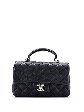 Chanel Classic Single Flap Top Handle Bag Quilted Lambskin Mini (view 1)