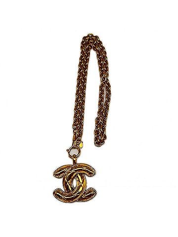 Chanel CHANEL Coco Mark Matelassé Pendant Chain Necklace GP - Gold Women's (view 1)