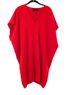 Hatch 100% Polyester Red Casual Dress One size - photo 1