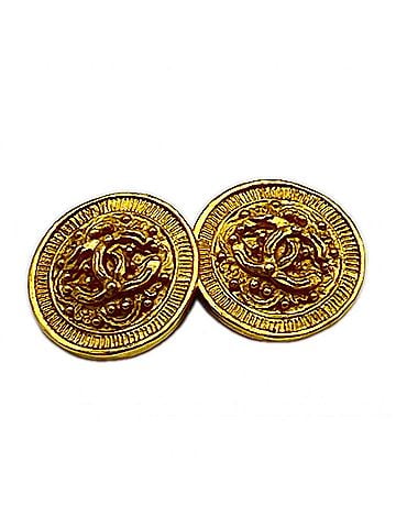 Chanel CHANEL Coco Mark Vintage Earrings GP - Gold Women's (view 1)