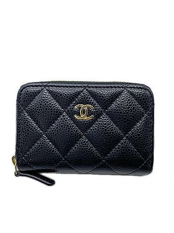 Chanel CHANEL Caviar Skin Classic Zip Coin Purse AP0216 Wallet/Coin Case Black Women's (view 1)