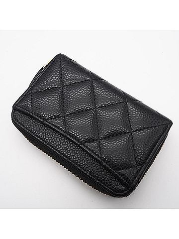 Chanel CHANEL Caviar Skin Classic Zip Coin Purse AP0216 Wallet/Coin Case Black Women's (view 2)