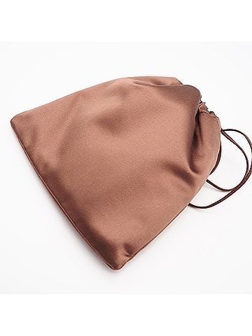 Miu Miu Miu Miu MIUMIU Satin Drawstring Pouch 5NG010 Brown Women's (view 2)