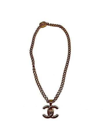Chanel CHANEL Coco Mark Turnlock Necklace GP - Gold for Women (view 1)