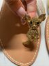 Sergio Rossi Gold Tan Sandals Size 11 - photo 3