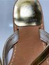 Sergio Rossi Gold Tan Sandals Size 11 - photo 5