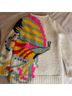 Tory Burch Graphic Pink Ivory Sweater Vest Size S - photo 9