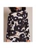 Rachel Comey 100% Silk Floral Black Tan White Blouse Size 6 - photo 3