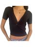 Sandro Twist-Front Crop Top T-Shirt - photo 1