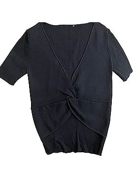Sandro Twist-Front Crop Top T-Shirt (view 2)