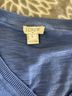 J.Crew 100% Cotton Solid Blue Pullover Sweater Size L - photo 3