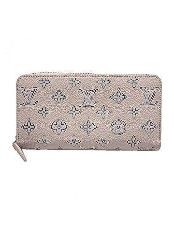 Louis Vuitton LOUIS VUITTON Mahina Zippy Wallet Misty Lilac M26105 Long Purple Calf Leather Women's (view 1)