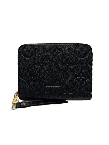 Louis Vuitton LOUIS VUITTON Monogram Empreinte Zippy Coin Purse Noir M60574 Wallet/Coin Case Black Calf Leather Women's (view 1)