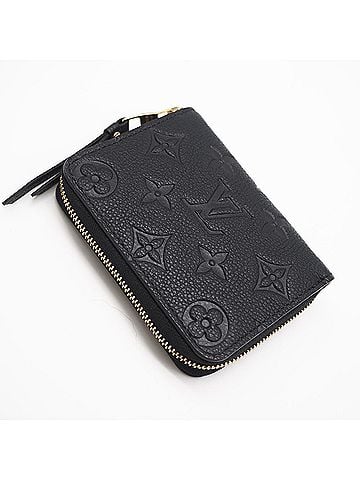 Louis Vuitton LOUIS VUITTON Monogram Empreinte Zippy Coin Purse Noir M60574 Wallet/Coin Case Black Calf Leather Women's (view 2)