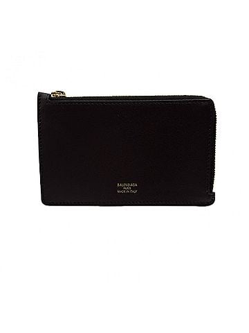Balenciaga BALENCIAGA Leather L-shaped Zipper Fragment Case 736734 Wallet/Coin Brown Yellow Calf Men's (view 1)