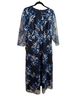 JS Collections 100% Polyester Floral Blue Cocktail Dress Size 12 - photo 1
