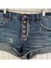 Free People Solid Blue Denim Shorts Size 28 waist - photo 6