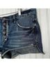 Free People Solid Blue Denim Shorts Size 28 waist - photo 4
