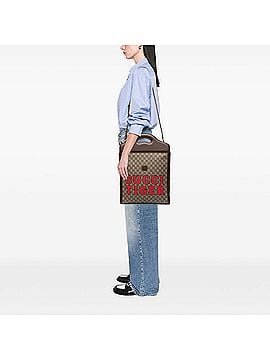 Gucci GG Supreme Web Tiger Satchel (view 2)