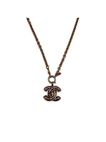 Chanel CHANEL Coco Mark Matelassé Necklace GP - Gold Women's (view 1)