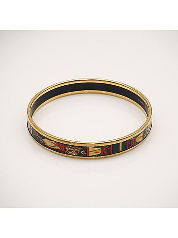 Hermès HERMES Cloisonné Enamel PM GP - Bangle Gold Multicolor Women's (view 2)