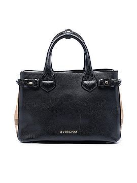 Burberry Small House Check and Leather Banner Satchel (view 1)