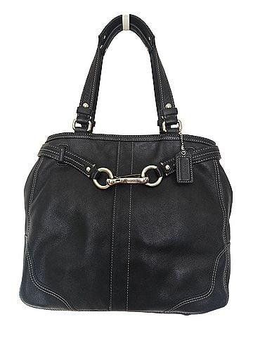Coach Hampton Carryall Leather Satchel (view 1)