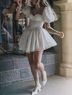 Adeirlina 100% Polyester White Cocktail Dress Size S - photo 8