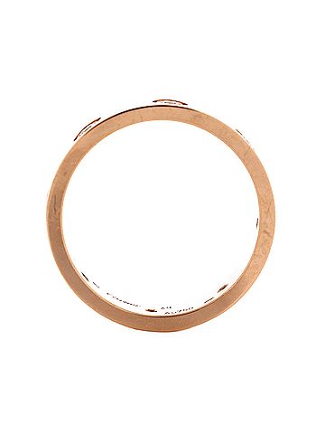 Cartier Love Wedding Band 8 Diamonds Ring 18K Rose Gold with Diamonds (view 2)