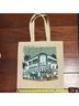 Grassroots 100% Canvas Print Green Ivory Tote One size - photo 5