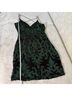 Windsor 95% Polyester 5% Spandex 100% Polyester Solid Black Green Cocktail Dress Size L - photo 11