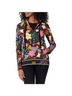 Johnny Was Floral Tropical Multi Color Black Pullover Hoodie Size XL - photo 2