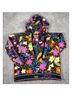 Johnny Was Floral Tropical Multi Color Black Pullover Hoodie Size XL - photo 4