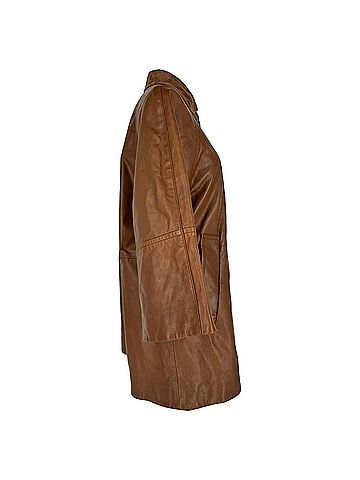 Max Mara Weekend Max Mara Camino Coat in Brown Leather (view 2)