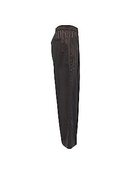 Brunello Cucinelli Brunello Cucinelli Metallic Wide-Leg Trousers in Brown Polyester (view 2)